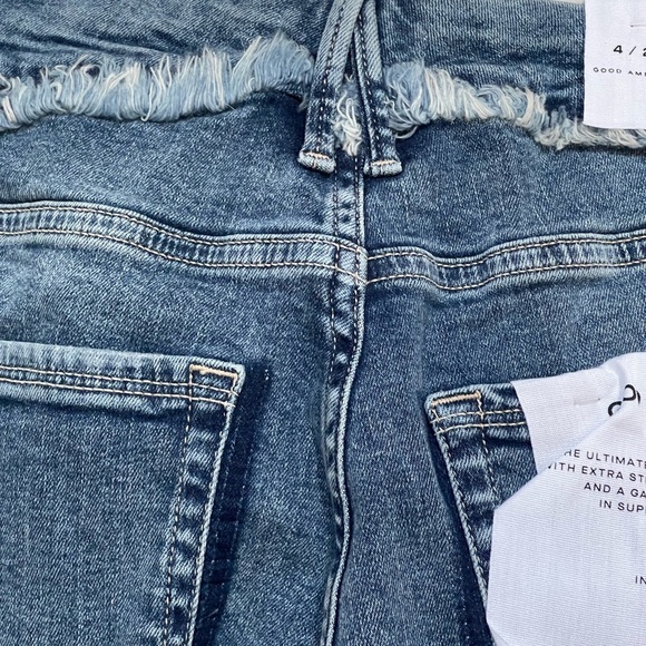 Good American Good Legs Under Fray Waistband High Rise Skinny Jeans size 4 (27) - Picture 7 of 11